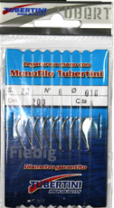 Tubertini Haken Serie 20 gebunden nickel 1 Pack mit 8 Haken, 2m