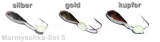 Mormyschka Set Nr. 5 zum Eisangeln 6 St?�ck, silber, gold, kupfe