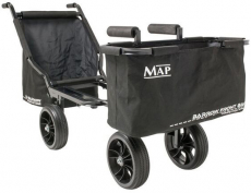 MAP Transportsystem X4 Extending Barrow MK2 + XL Front Accessory Bag, 4 Räder, Modell 2025