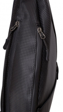 Quantum 4street Sling Bag Deluxe mit PVC Carbon-Effekt schwarz 30x45cm