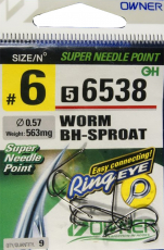 Öhrhaken Owner 56538 WORM BH-SPROAR Größe 4-12, Aal- und Wurmhaken