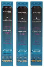 Drennan Hooklength Plate 6" (15cm), Power Bandit, gebundene Pellethaken mit Öhr