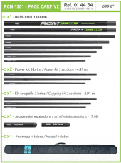 RIVE RCM-1301 - PACK Carp V2 13m, 1148 Gramm, 2+1Kit