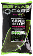 SENSAS SUPER PELLET GROUNDBAIT POWER GREEN 1KG