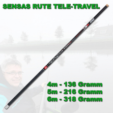 Sensas RUTE TELE-Travel 4m-6m, Messepreis