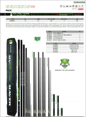 MAVER Kopfruten Pack Genesis XS 13m mit 5 Kits! 970 Gramm. Neuheit 2024