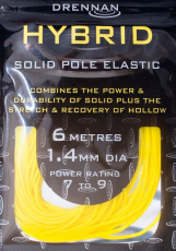 DRENNAN HYBRID ELASTIC 6m, 1.0 - 2.8mm Gummizug für Kopfrute, Neuheit 2024