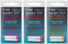 Drennan PTFE Easy Fit Margin Bungee Bush 2.3-3.5mm innen 4.7mm außen, 2Stk.