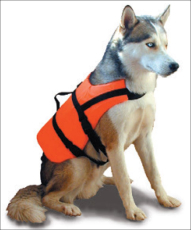 Hunde-Rettungsweste mit wasseraktivem LED Blinklicht