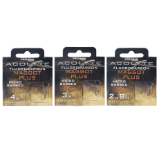 Drennan Acolyte Maggot Plus Haken gebunden, Fluorocarbon, 30cm, 8 Stück