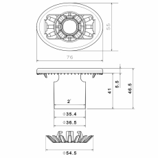 LED Träger für Schaumstoff-Rettungsweste LALIZAS Flashing Light 72348