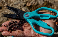 RIVE Wurmschere mit Doppelklinge, titanbeschichtet, Modell 2025/2026