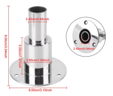 Edelstahl Standheizung Auspuffrohr 24mm für Schiffsauspuff einer Dieselheizung
