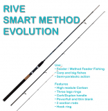 Rive Smart Method Evolution Feederrute 3.60m, 60gr. Wurfgewicht, 3 Carbonspitzen, Abverkauf