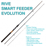 Rive Smart Feeder Evolution Feederrute 3.60m, 80gr. Wurfgewicht, 3 Carbonspitzen