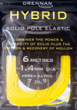 DRENNAN HYBRID ELASTIC 6m, 1.0 - 2.8mm Gummizug für Kopfrute, Neuheit 2024