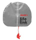 LALIZAS Hufeisenrettungsring-Set Quick RD orange, Rettungsring Light 71325, 30m Seil, Graue Hülle