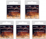 Drennan Acolyte Maggot Plus Haken gebunden, Fluorocarbon, 30cm, 8 Stück