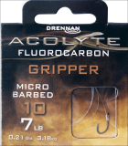 Drennan Acolyte Gripper Haken gebunden, Fluorocarbon, 50cm, 8 Stück