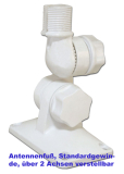 Antennenhalter mit Standardgewinde über zwei Achsen drehbar